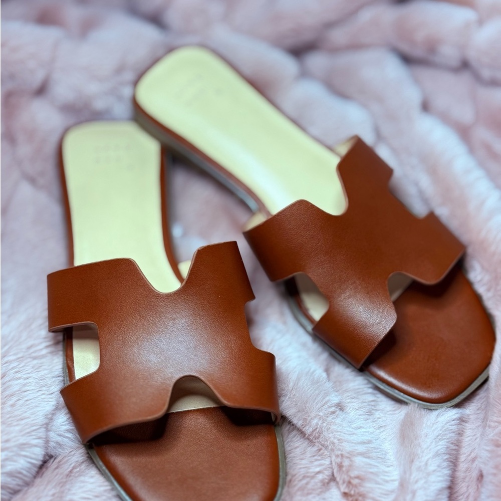 Brown Leather Women's Sandals